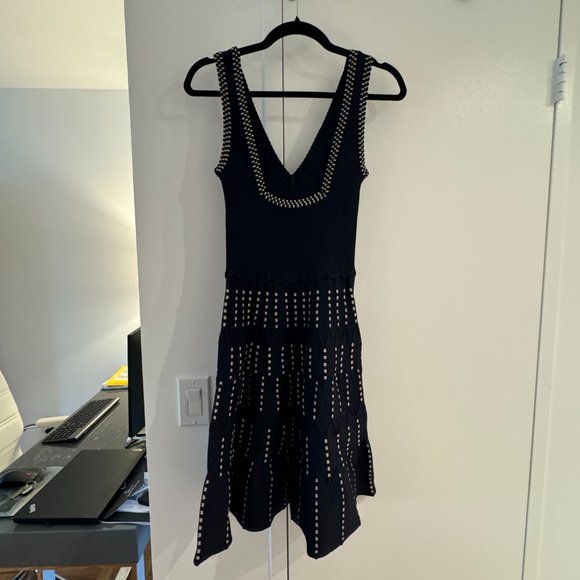 Sandro Jasm Knit Pointelle Dress - Picture 2 of 2